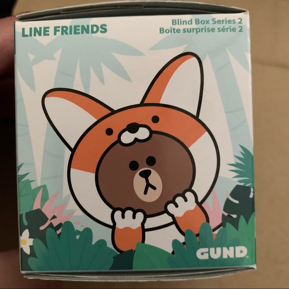 New Kawaii Gund Line Friends Brown dressed as a Seal  plush Blind Box - Picture 9 of 13